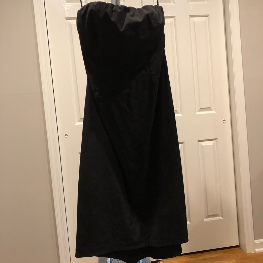 JCrew Strapless LBD with subtle high/low detail